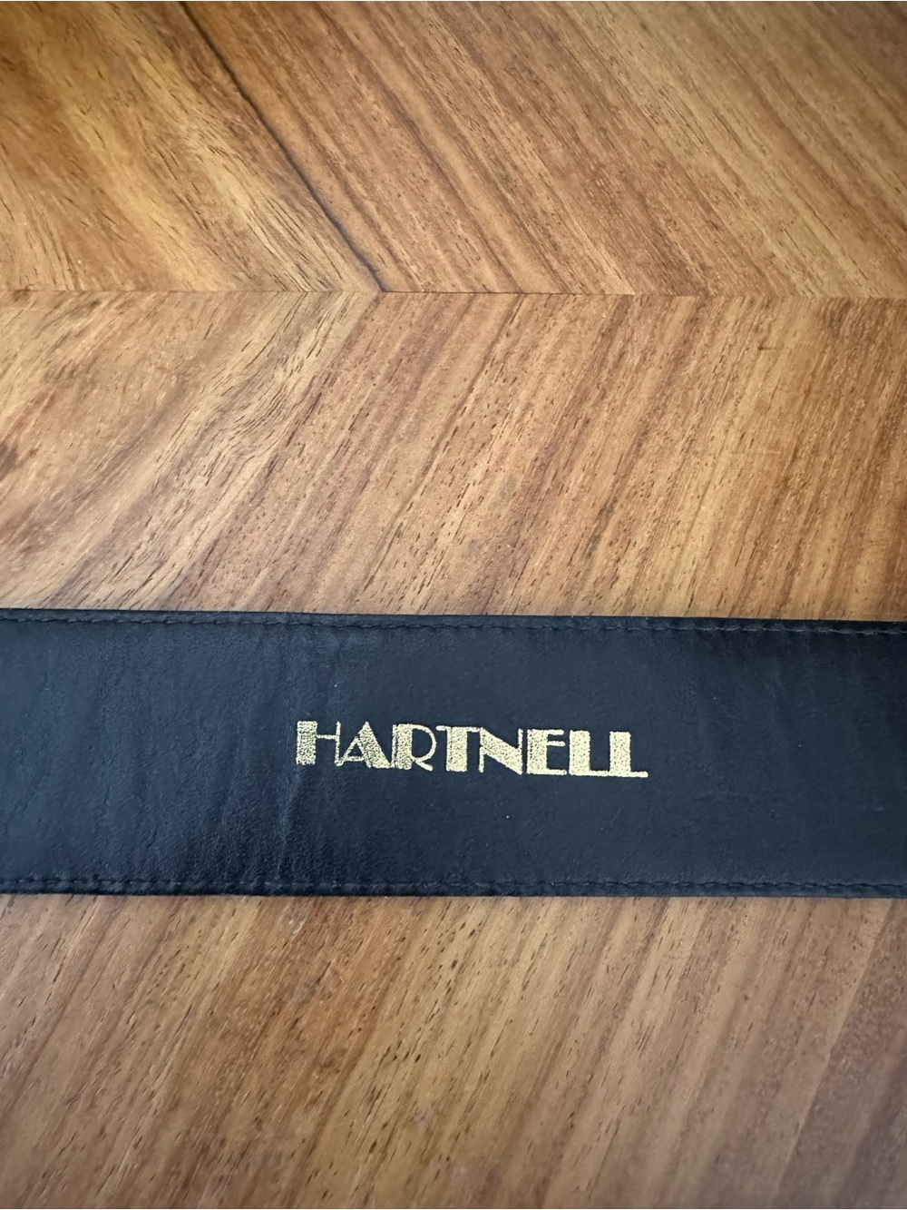 Vintage Hartnell Black Alligator Grain Calfskin Belt Silver Tone Gator SZ M EUC - Picture 2 of 11
